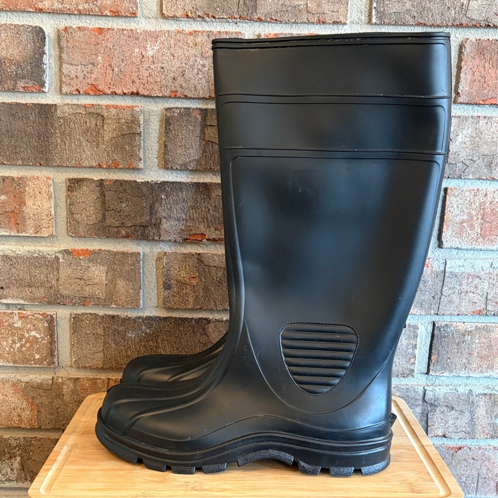 Men's Black Waterproof Snow Boots